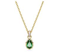 Chroma Anhänger, Tropfenschliff, Grün, 18K Goldbeschichtet OS