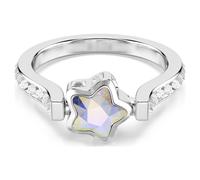 Chroma Ring, Verschiedene Schliffe, Stern, Weiß, Rhodiniert 50