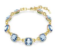 Chroma Tennis Halskette, Kissenschliff, Mehrfarbig, Goldlegierungsschicht OS