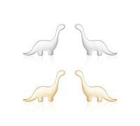 CHROMACRAFT 2 Paar Einfache Dinosaurier-Ohrringe, Süße Ohrringe, Tier-Accessoires, Kreative Ohrringe, Damen-Ohrringe
