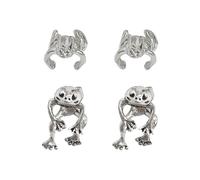 CHROMACRAFT 2 Paar Ohrringe In Froschform, Interessante Ohrringe, Kreative Tierohrringe, Dekorative Ohrringe Für Frauen, Süße Ohrringe