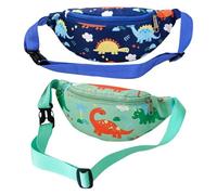 CHROMACRAFT 2 Stück Hüfttaschen Mit Dinosauriermuster, Niedliche Cartoon-Hüfttaschen, Outdoor-Reisezubehör, Kinder-Hüfttaschen, Tragbare Hüfttaschen