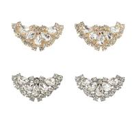 CHROMACRAFT 4 Stück Schuhdekorationsclips, Strass-Schuhdekorationen, Elee Schuhdekorationen, Multifunktionale Dekorationen, Können Für Schuhe, Kleidung, Hüte Verwendet Werden