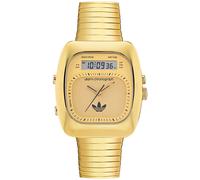 Chronograph ADIDAS ORIGINALS "RETRO WAVE THREE", gold (goldfarben), Armbanduhren, Damen, Chronograph, Armbanduhr, Herrenuhr, Damenuhr,Edelstahlarmband,Stoppfunktion,digital (69797717-0) goldfarben