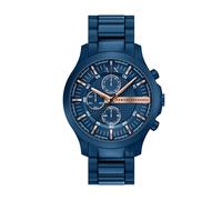 Chronograph ARMANI EXCHANGE, blau, Armbanduhren, Herren, Chronograph, Quarzuhr, Armbanduhr, Edelstahlarmband, analog, Stoppfunktion (55794522-0) blau