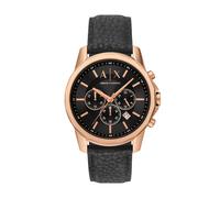 Chronograph ARMANI EXCHANGE, schwarz, rosegoldfarben, Armbanduhren, Herren, Chronograph, Quarzuhr, Armbanduhr, Herrenuhr, analog, Tag, 12/24-Std.-Anzeige (57515506-0) schwarz, rosegoldfarben