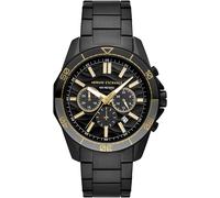 Chronograph ARMANI EXCHANGE, schwarz (schwarz, schwarz, goldfarben), Armbanduhren, Herren, Chronograph, Quarzuhr, Armbanduhr, Herrenuhr, Edelstahlarmband, analog, Tag (52300344-0) schwarz, schwarz, go