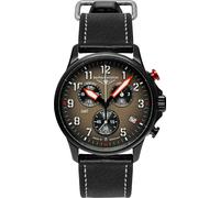 Chronograph BAUHAUS "Flight Control Blackwing GMT", schwarz, Armbanduhren, Herren, Chronograph, Quarzuhr, Armbanduhr, Herrenuhr, Made in Germany, analog, Tag (60994148-0)