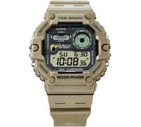 Chronograph, beige, CASIO TIMELESS COLLECTION, Armbanduhren, Herren, Chronograph, Quarzuhr,Armbanduhr,Herrenuhr,Digitaluhr,Resinarmband, autom. Kalender (20816269-0)