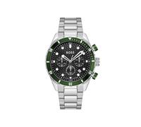 Chronograph BOSS "BOSS CHRONOMATIX", silber (silberfarben, schwarz), Armbanduhren, Herren, Chronograph, Quarzuhr, Armbanduhr, Herrenuhr, Edelstahlarmband, analog, Tag (22334411-0) silberfarben, schwar