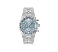 Chronograph BOSS "CANDOR PRIME", silber (silberfarben, hellblau), Armbanduhren, Herren, Chronograph, Quarzuhr, Armbanduhr, Herrenuhr, Edelstahlarmband, analog, Tag (93586749-0) silberfarben, hellblau