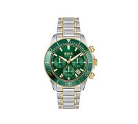 Chronograph BOSS "SEALINER", silberfarben, goldfarben, Armbanduhren, Herren, Chronograph, Quarzuhr, Armbanduhr, Herrenuhr, Edelstahlarmband, analog, Tag (71263634-0) silberfarben, goldfarben