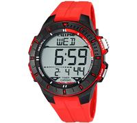 Chronograph CALYPSO WATCHES "Color Splash", rot, Armbanduhren, Herren, Chronograph, Armbanduhr, Quarzuhr, Herrenuhr, digital, Datum, Stoppfunktion (58250503-0)