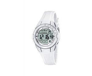 Chronograph CALYPSO WATCHES "Digital Crush", weiß, Armbanduhren, Damen, Chronograph, Armbanduhr, Quarzuhr, Damenuhr, digital, Datum, Stoppfunktion (703775-0) weiß