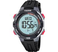 Chronograph CALYPSO WATCHES "Urban Digital", schwarz, Armbanduhren, Herren, Chronograph, Quarzuhr, Armbanduhr, Herrenuhr, Silikonarmband, digital, Tag (75891325-0) schwarz
