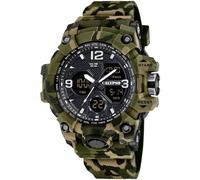 Chronograph CALYPSO WATCHES "X-Trem", grün (khaki, schwarz), Armbanduhren, Herren, Chronograph, Quarzuhr, Armbanduhr, Herrenuhr, analog, digital, Tag, Monat (83860027-0) khaki, schwarz