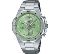 Chronograph CASIO EDIFICE, lindgrün, edelstahlfarben, Armbanduhren, Damen, Chronograph, Quarzuhr, Armbanduhr, Herrenuhr, Edelstahlarmband, analog, Tag (33878715-0) lindgrün, edelstahlfarben