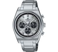 Chronograph CASIO EDIFICE, silber (grau, silberfarben), Armbanduhren, Kinder, Chronograph, Quarzuhr, Armbanduhr, Herrenuhr,Edelstahlband,Saphirglas,Stoppfunktion (40381063-0) grau, silberfarben