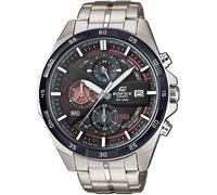 Chronograph CASIO EDIFICE, silber (rot, schwarz, silberfarben), Armbanduhren, Herren, Chronograph, Quarzuhr,Armbanduhr,Herrenuhr,bis 10 bar wasserdicht, Edelstahlarmband (719605-0) rot, schwarz, silbe