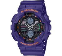 Chronograph CASIO G-SHOCK, blau (lila), Armbanduhren, Damen, Chronograph, Quarzuhr,Armbanduhr,Herrenuhr,digital, bis 20 bar wasserd.Resinarmband (72082369-0) lila