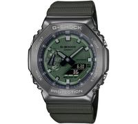 Chronograph CASIO G-SHOCK, grün (olivgrün, anthrazit), Armbanduhren, Kinder, Chronograph, Quarzuhr,Armbanduhr,Herrenuhr,digital, bis 20 bar wasserd.Resinarmband (52387630-0) olivgrün, anthrazit