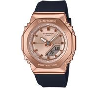 Chronograph CASIO G-SHOCK, schwarz, roségoldfarben, Armbanduhren, Damen, Chronograph, Quarzuhr,Armbanduhr,Damenuhr,Herrenuhr,bis 20 bar wasserdicht, digital (81109612-0) schwarz, roségoldfarben