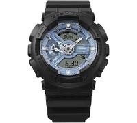 Chronograph CASIO G-SHOCK, schwarz (schwarz, hellblau), Armbanduhren, Herren, Chronograph, Quarzuhr, Armbanduhr,Herrenuhr,digital,bis 20 bar wasserd.Resinarmband (75535630-0) schwarz, hellblau