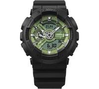 Chronograph CASIO G-SHOCK, schwarz (schwarz, hellgrün), Armbanduhren, Herren, Chronograph, Quarzuhr,Armbanduhr,Herrenuhr,digital, bis 20 bar wasserd.Resinarmband (57422467-0) schwarz, hellgrün