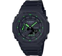 Chronograph CASIO G-SHOCK, schwarz (schwarz, neongrün), Armbanduhren, Herren, Chronograph, Quarzuhr, Armbanduhr,Herrenuhr,digital, bis 20bar wasserd.Resinarmband (76404211-0) schwarz, neongrün