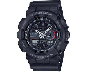 Chronograph CASIO G-SHOCK, schwarz (schwarz, rot), Armbanduhren, Herren, Chronograph, Quarzuhr,Armbanduhr,Herrenuhr,digital, bis 20 bar wasserd.Resinarmband (33612658-0) schwarz, rot