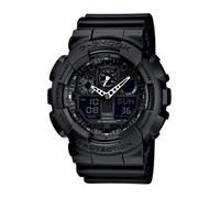 Chronograph CASIO G-SHOCK, schwarz (schwarz, schwarz), Armbanduhren, Kinder, Chronograph, Quarzuhr,Armbanduhr,Herrenuhr,digital, bis 20 bar wasserd.Resinarmband (654609-0) schwarz, schwarz