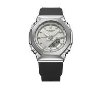 Chronograph CASIO G-SHOCK, schwarz (schwarz, silberfarben), Armbanduhren, Damen, Chronograph, Quarzuhr, Armbanduhr, Damenuhr, Herrenuhr, analog, digital (77156423-0) schwarz, silberfarben