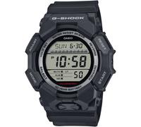 Chronograph CASIO G-SHOCK, schwarz (schwarz, silberfarben), Armbanduhren, Kinder, Chronograph, Quarzuhr, Armbanduhr,Herrenuhr, digital, autom. Kalender, Resinarmband (92056244-0) schwarz, silberfarben