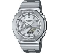 Chronograph CASIO G-SHOCK, silber (edelstahlfarben, grau), Armbanduhren, Herren, Chronograph, Quarzuhr Armbanduhr,Herren,digital,bis 20bar wasserd.,Edelstahlarmband (44749620-0) edelstahlfarben, grau