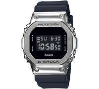 Chronograph CASIO G-SHOCK, silber (schwarz, silberfarben), Armbanduhren, Herren, Chronograph, Quarzuhr, Armbanduhr, Herrenuhr, digital, automatischer Kalender (26619750-0) schwarz, silberfarben