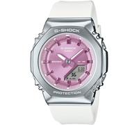 Chronograph CASIO G-SHOCK, weiß, pink, Armbanduhren, Damen, Chronograph, Quarzuhr,Armbanduhr,Damenuhr,Herrenuhr,bis 20 bar wasserdicht, digital (75995339-0) weiß, pink