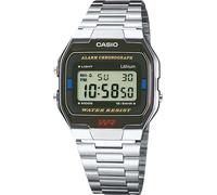 Chronograph CASIO VINTAGE "A163WA-1QES", silber (silberfarben), Armbanduhren, Damen, Chronograph, Quarzuhr, Armbanduhr, Damen, Herren, digital, retro, Stoppfunktion (65080867-0) silberfarben