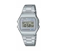 Chronograph CASIO VINTAGE, edelstahlfarben, grau, Armbanduhren, Damen, Chronograph, Quarzuhr, Armbanduhr, Damenuhr, Herrenuhr, Edelstahlarmband, digital (88141051-0) edelstahlfarben, grau