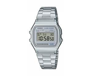 Chronograph CASIO VINTAGE, edelstahlfarben, grau, Armbanduhren, Damen, Chronograph, Quarzuhr, Armbanduhr, Damenuhr, Herrenuhr, Edelstahlarmband, digital (88141051-0) edelstahlfarben, grau