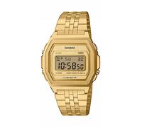 Chronograph CASIO VINTAGE, gold (goldfarben), Armbanduhren, Damen, Chronograph, Quarzuhr, Armbanduhr, Damenuhr, Herrenuhr, Edelstahlarmband, digital (57163200-0) goldfarben