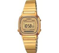 Chronograph CASIO VINTAGE, gold (goldfarben, gelbgoldfarben), Armbanduhren, Damen, Chronograph, Quarzuhr, Armbanduhr, Damenuhr, Digitaluhr, Datum, Edelstahlarmband (39824355-0) goldfarben, gelbgoldfar