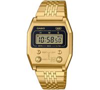 Chronograph CASIO VINTAGE, gold (goldfarben, schwarz), Armbanduhren, Damen, Chronograph, Quarzuhr, Armbanduhr, Damen, Herren, digital, retro, Stoppfunktion (88820118-0) goldfarben, schwarz