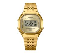 Chronograph CASIO VINTAGE, goldfarben, gelbgoldfarben, Armbanduhren, Herren, Chronograph, Quarzuhr, Armbanduhr, Damenuhr, Herrenuhr, Edelstahlarmband, digital (40238036-0) goldfarben, gelbgoldfarben