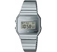 Chronograph CASIO VINTAGE, silber (edelstahlfarben), Armbanduhren, Damen, Chronograph, Quarzuhr, Armbanduhr,Damenuhr,Herrenuhr,Digitaluhr, Edelstahlarmband (83344414-0) edelstahlfarben