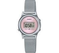 Chronograph CASIO VINTAGE, silber (edelstahlfarben, rosa), Armbanduhren, Damen, Quarzuhr, Armbanduhr, Damenuhr, Edelstahlarmband,digital,Stoppfunktion (85587721-0) edelstahlfarben, rosa