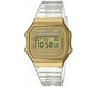 Chronograph CASIO VINTAGE, transparent (transparent, goldfarben), Armbanduhren, Damen, Chronograph, Quarzuhr, Armbanduhr,Damenuhr, Herrenuhr, Digitaluhr, Resinarmband (34591063-0) transparent, goldfar