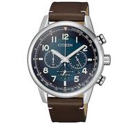 Chronograph CITIZEN, braun (dunkelbraun), Armbanduhren, Herren, Chronograph, Armbanduhr, Herrenuhr, Solar, Stoppfunktion, Lederarmband (83964410-0) dunkelbraun