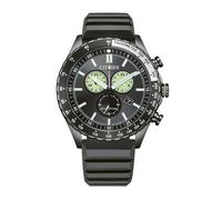 Chronograph CITIZEN "Eco-Drive Sports Chrono", schwarz, grau, Armbanduhren, Herren, Chronograph, Armbanduhr, Solar, Herrenuhr, Silikonarmband, analog, Big Date (54939069-0) schwarz, grau