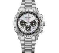 Chronograph CITIZEN "Promaster Sky", silber (silberfarben, silberfarben), Armbanduhren, Herren, Chronograph, Armbanduhr, Solar, Herrenuhr, Edelstahlarmband, analog, Tag (93689320-0) silberfarben, silb