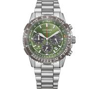 Citizen CA4664-60W Eco-Drive Herrenuhr Chronograph Stahl/Grün